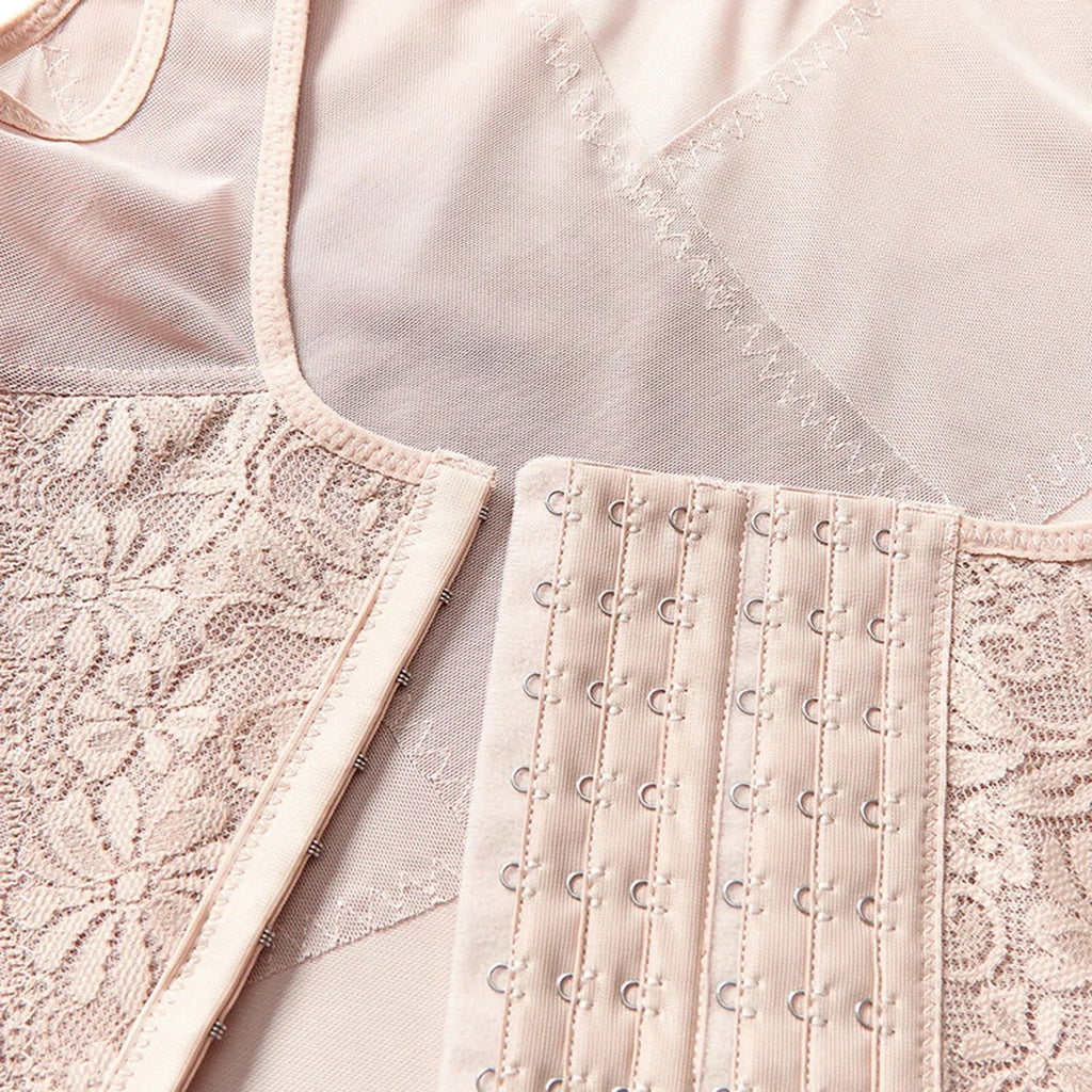 Breathable vest Style Waist and Tummy shaper with Multiple Hooks 812 (094)