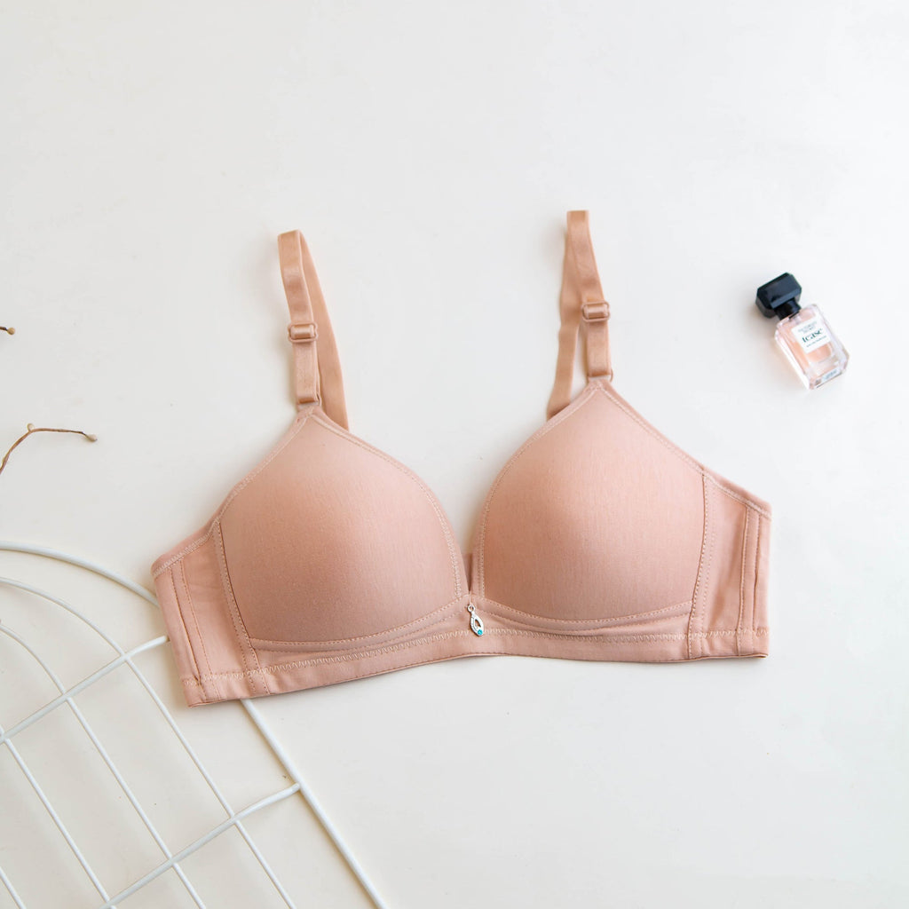 (30-36)b  Daily wear Thin-Pad Non-Wire Bra (061-062)