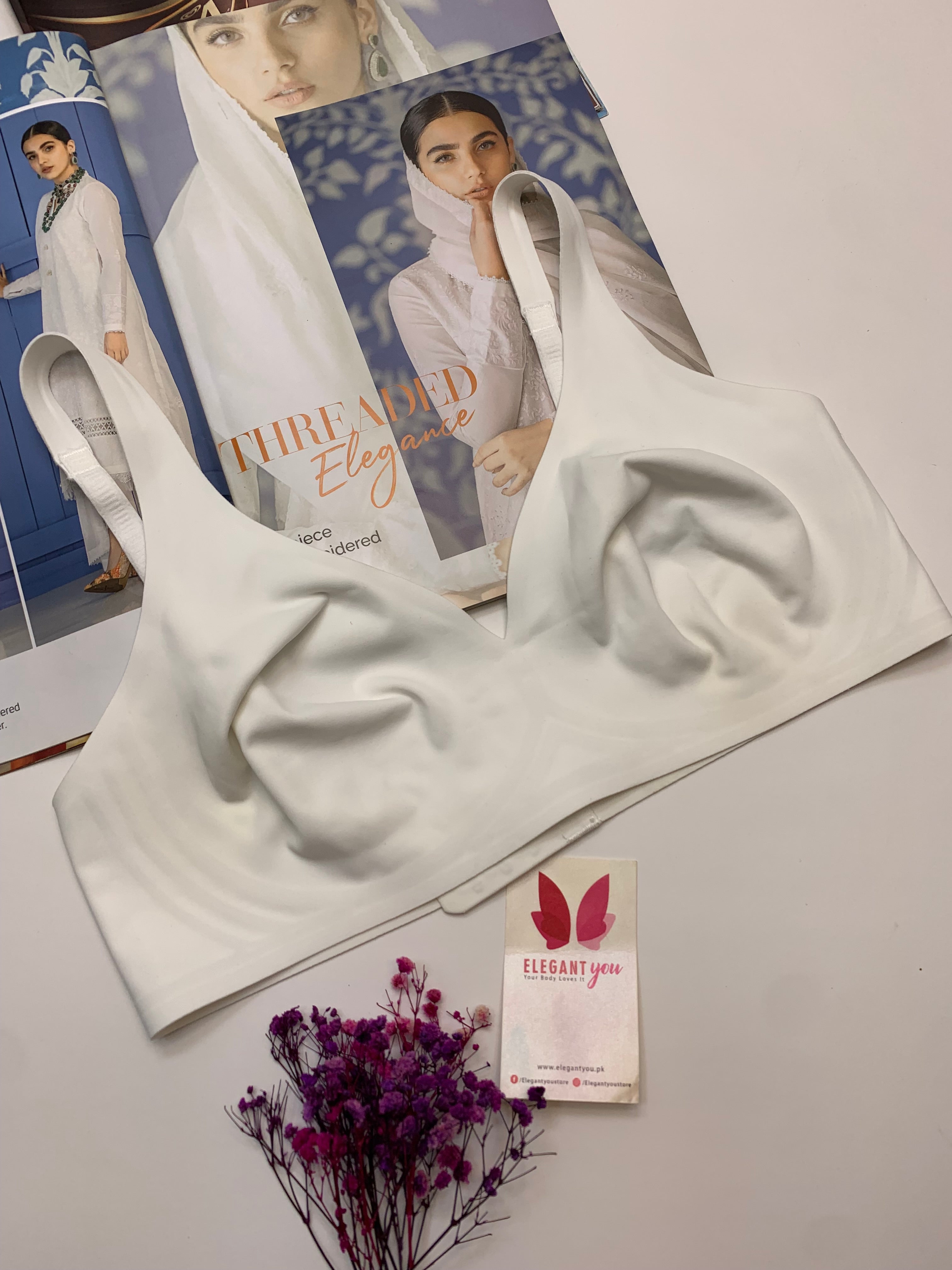 (34-40)b/c  One Stich Anti Rash No Wire Butter Stuff Bra (036)