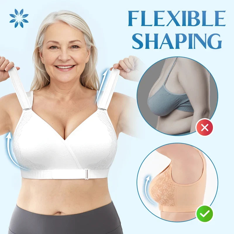Pack of 3 Front-Wrap & Straps Adaptive Comfort Bra