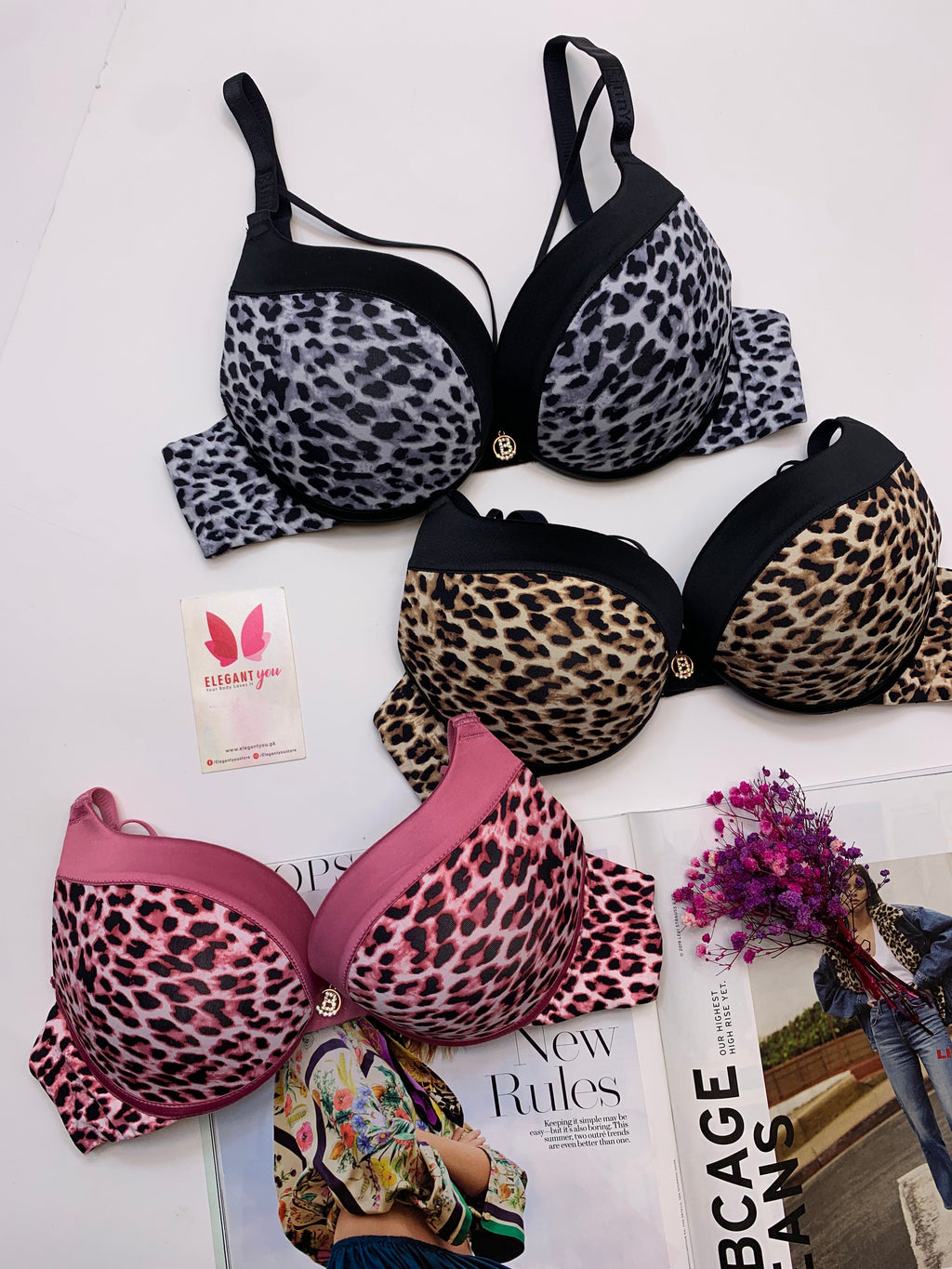 (34-40)B Binny's Padded Pushup Wire Bra (150)