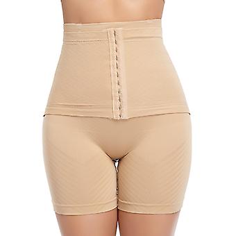 Women's High Waist With Adjustable Hooks Body-Shapping Buttocks Lifting Slim Fit Anti Glare Leggings(20014)  (100-110)