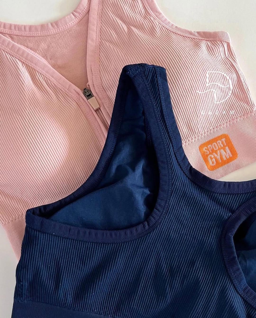 (30-38) Front Zipper Sports Bra For Gym and Yoga 8857 (118)