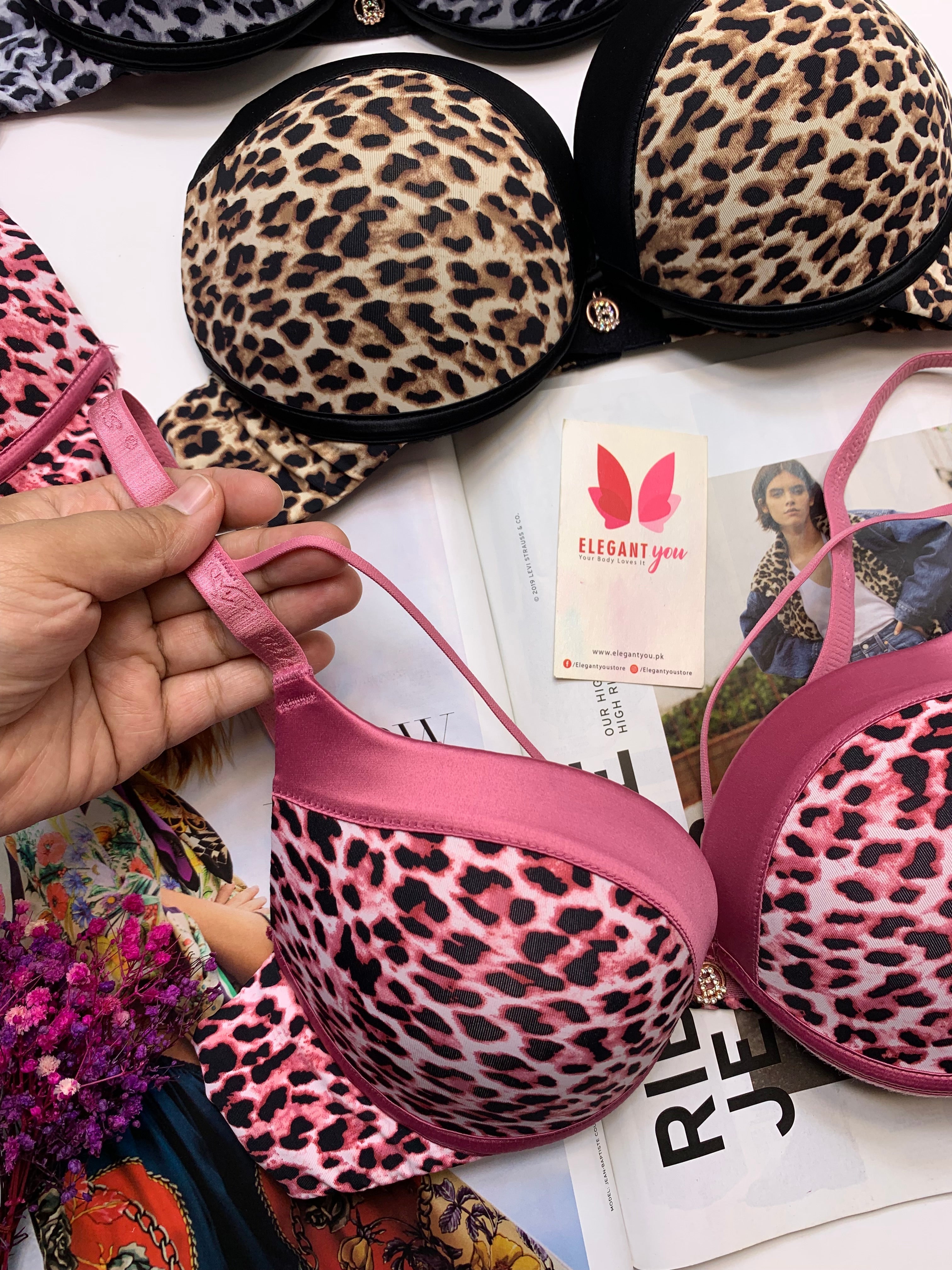 (34-40)B Binny's Padded Pushup Wire Bra (150)