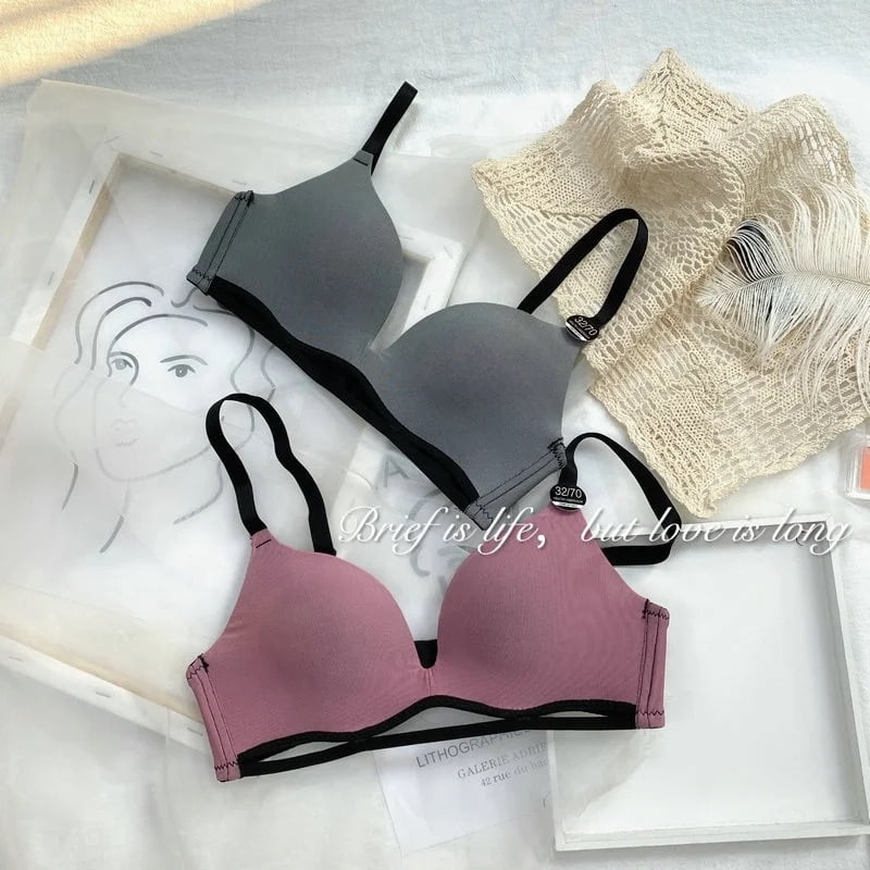 (38)b Wireless Soft Breathable Daily wear Bra (056)