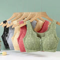 (34-46)Anti Rash Seamless Stuff Front Button Bra (044)