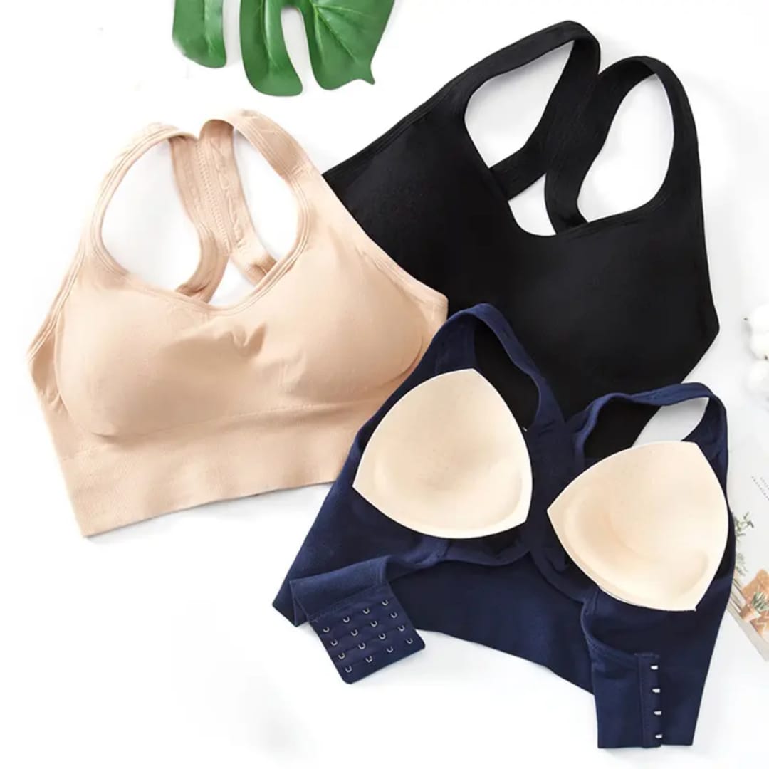 Fit Flex Back Hook Sports Bra for 34-40 size (115)