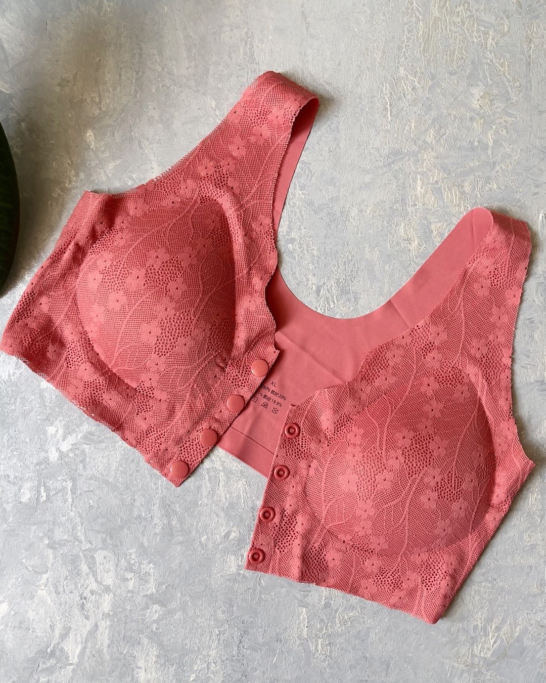(34-46)Anti Rash Seamless Stuff Front Button Bra (044)