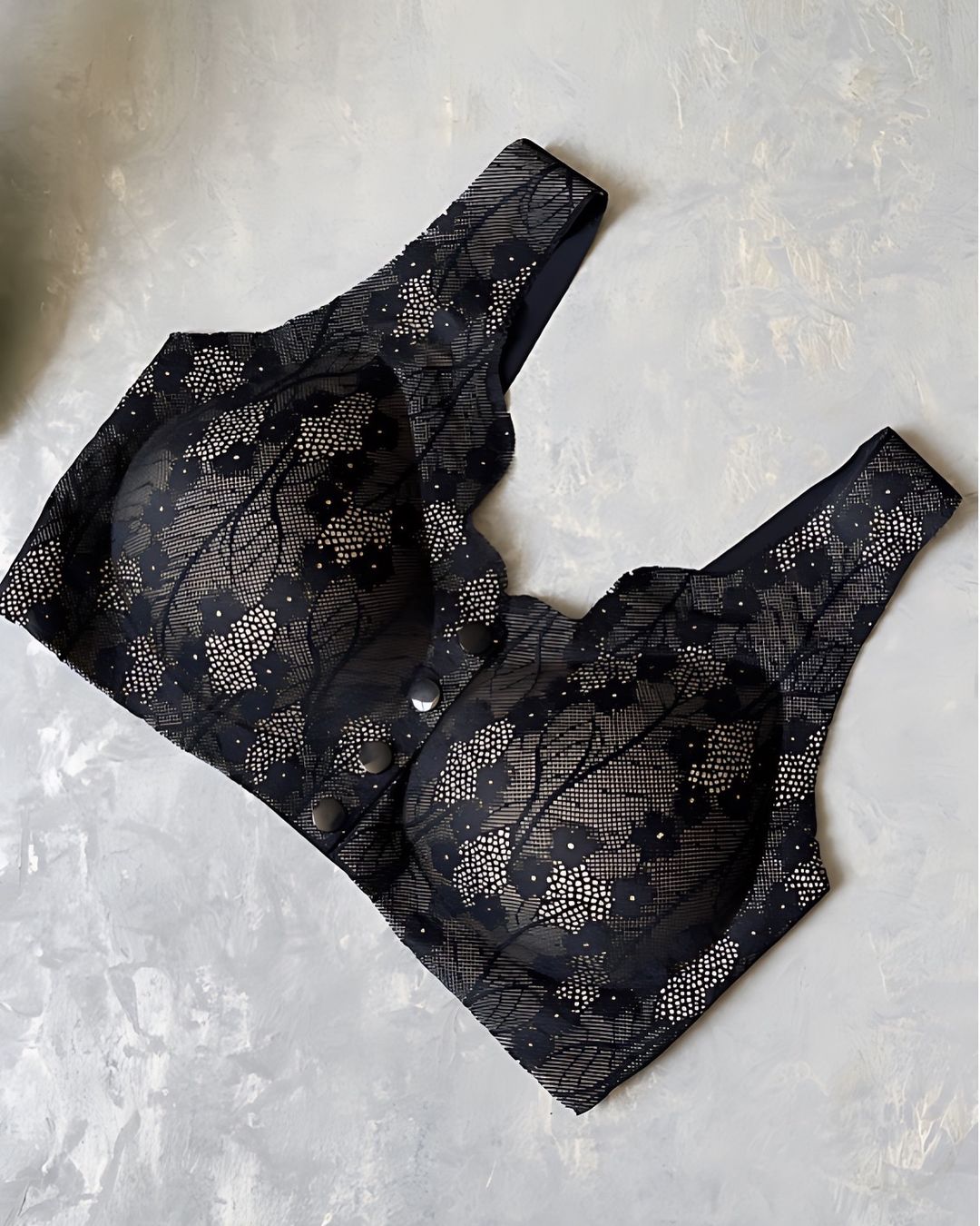 (34-46)Anti Rash Seamless Stuff Front Button Bra (044)