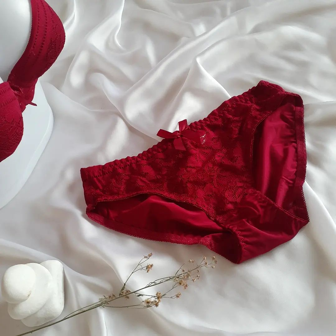 (32-38)b  Elegant Padded Pushup Bra Panty set (143)