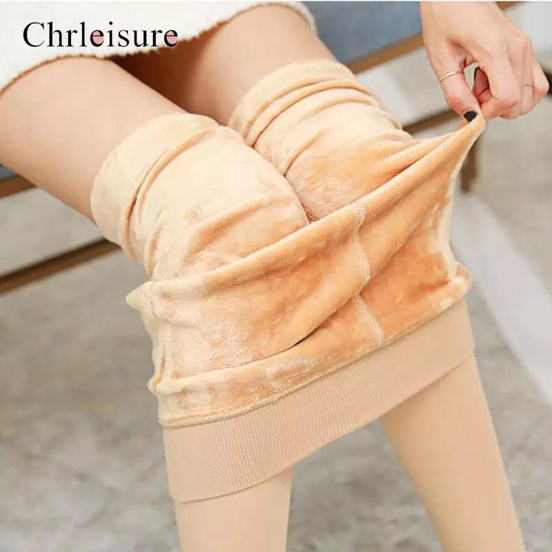 Thermal Warm Fleece Leggings Without socks (124)