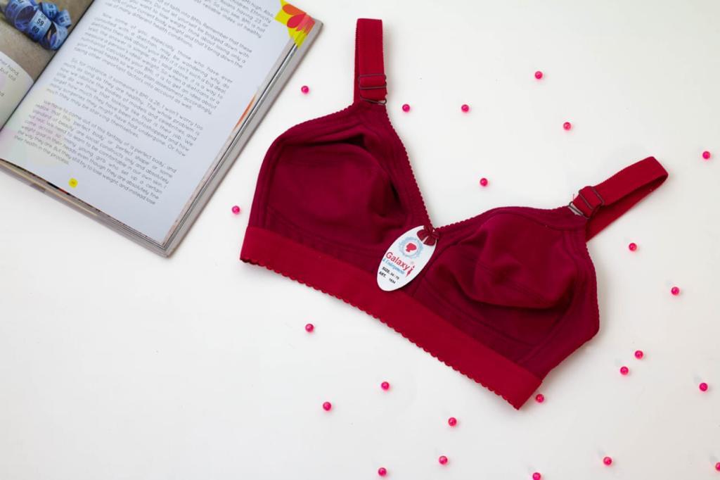 (32-48)C Soft Cotton Solid Colour Daily Wear Bra (013)