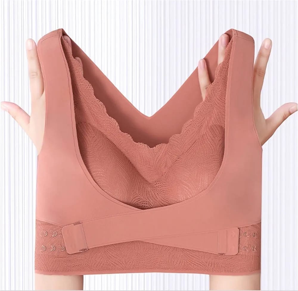 (30-44) Womens Adjustable Cross Posture Corrector Back Straighter Sports Bra (054)