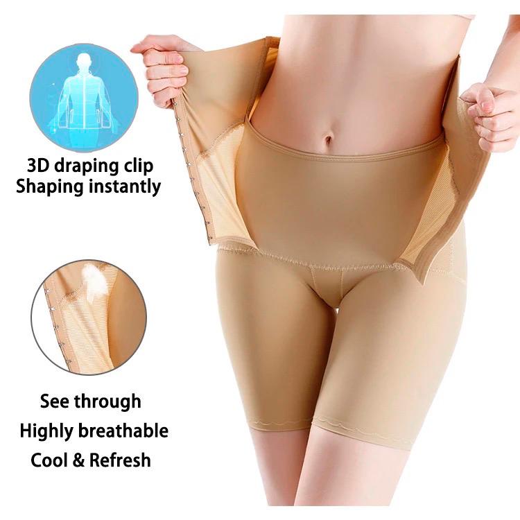 Women's Seamless High Waist With Adjustable Hooks Body-Shapping Buttocks Lifting Slim Fit Anti Glare Leggings(30015)  (104))