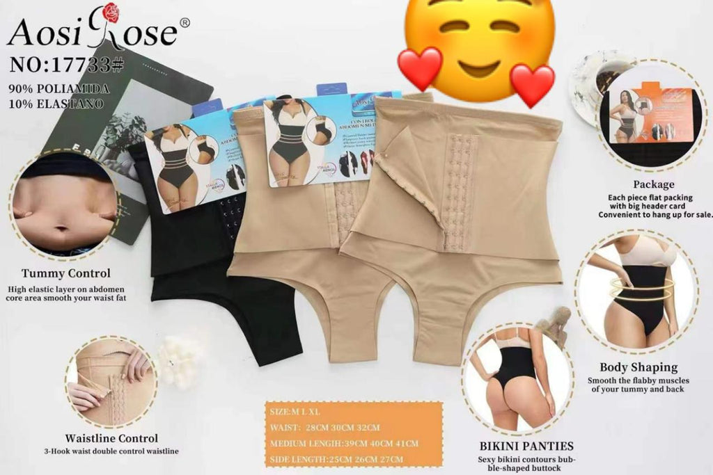 Seamless Thong Style Waist Control Butt Lifter With Hooks For Adjustment 17733 (103)