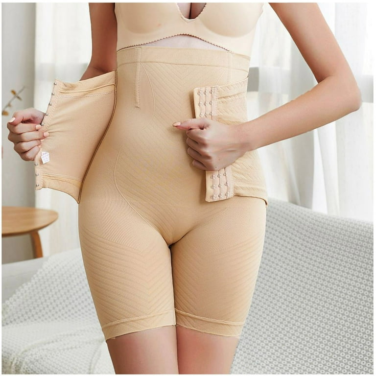 Women's High Waist With Adjustable Hooks Body-Shapping Buttocks Lifting Slim Fit Anti Glare Leggings(20014)  (100-110)