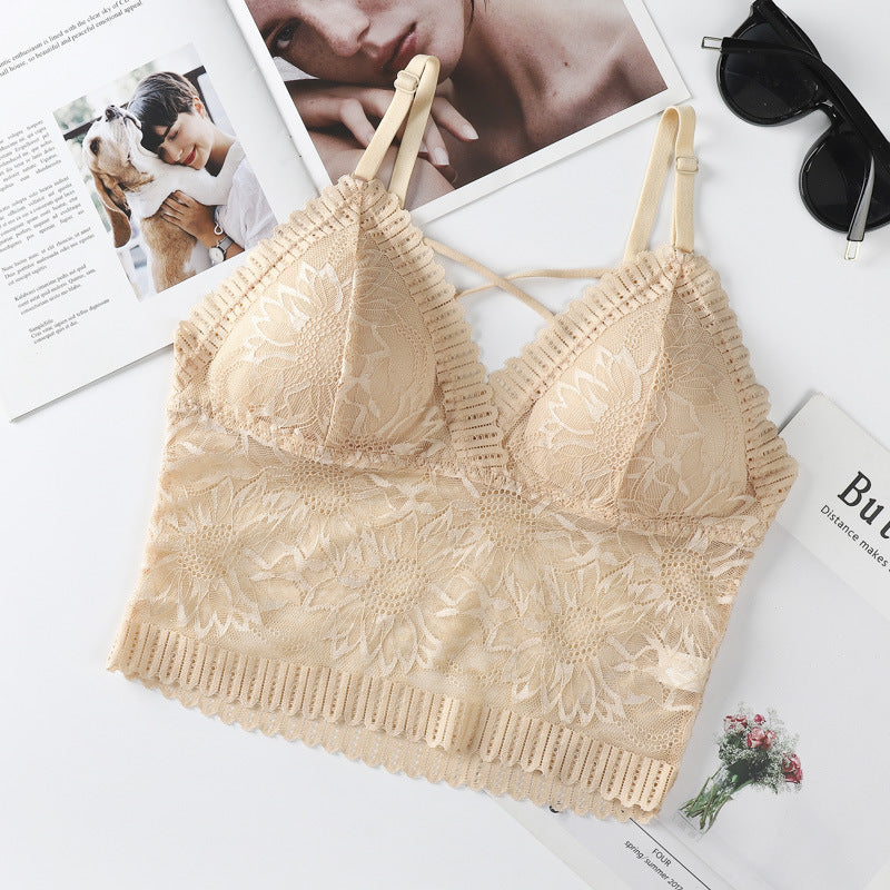 (30-38)b Honey Moon Criss Cross Brallete Free Size For (30-38) (044)