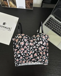 (34-40) Seamless Chittah Print Soft Pad Tank Top(035)
