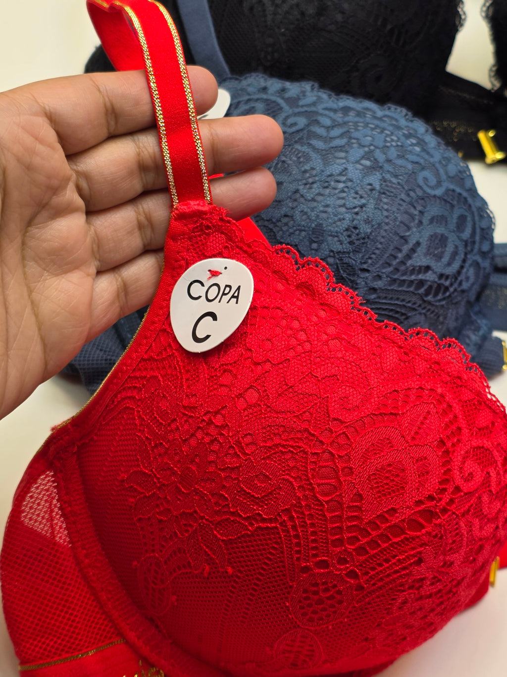 (38-42)C Lacy Sassy Front Buckle Double Padded Full Coverage Bra(172)