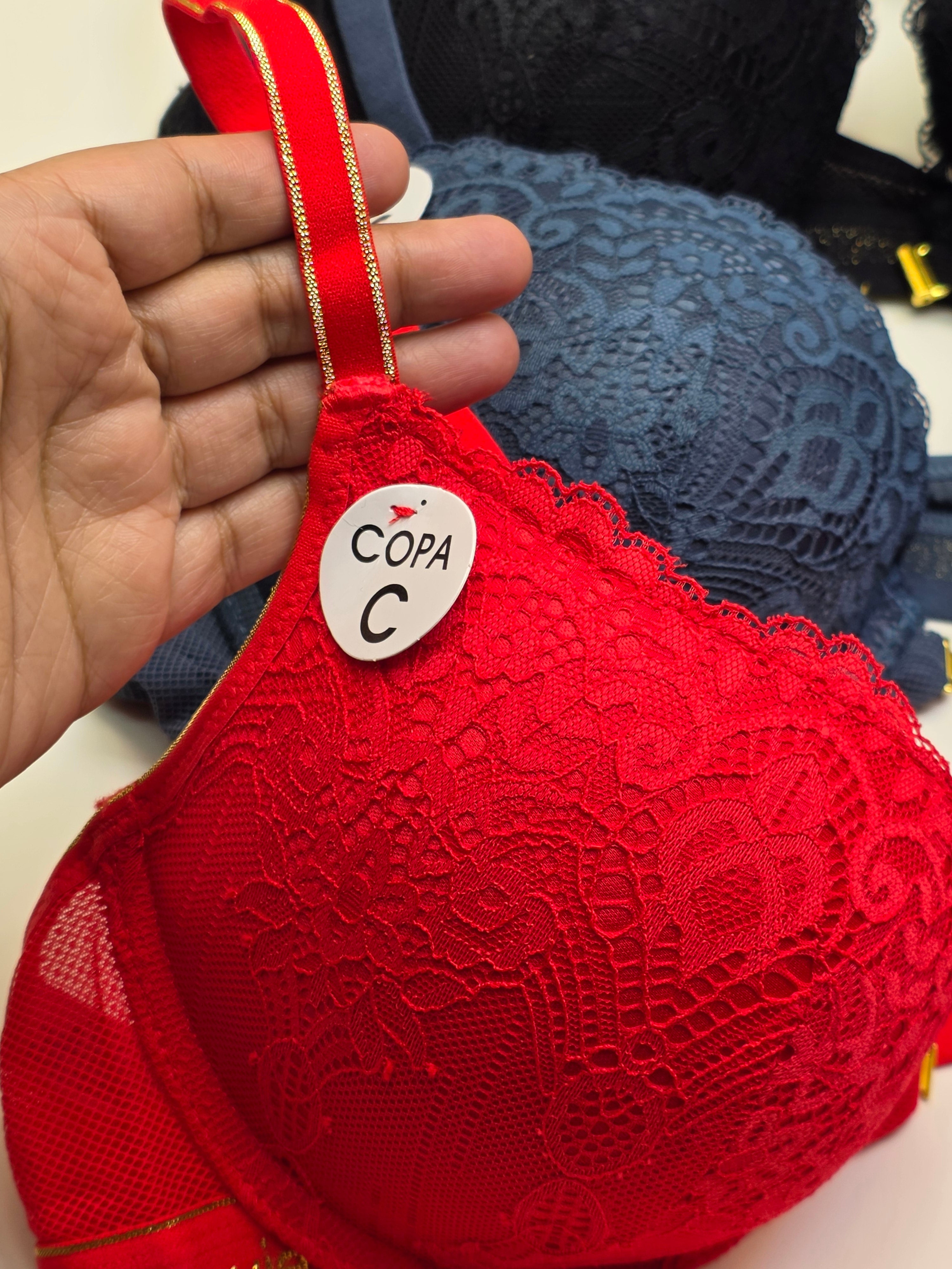 (38-42)C Lacy Sassy Front Buckle Double Padded Full Coverage Bra(172)