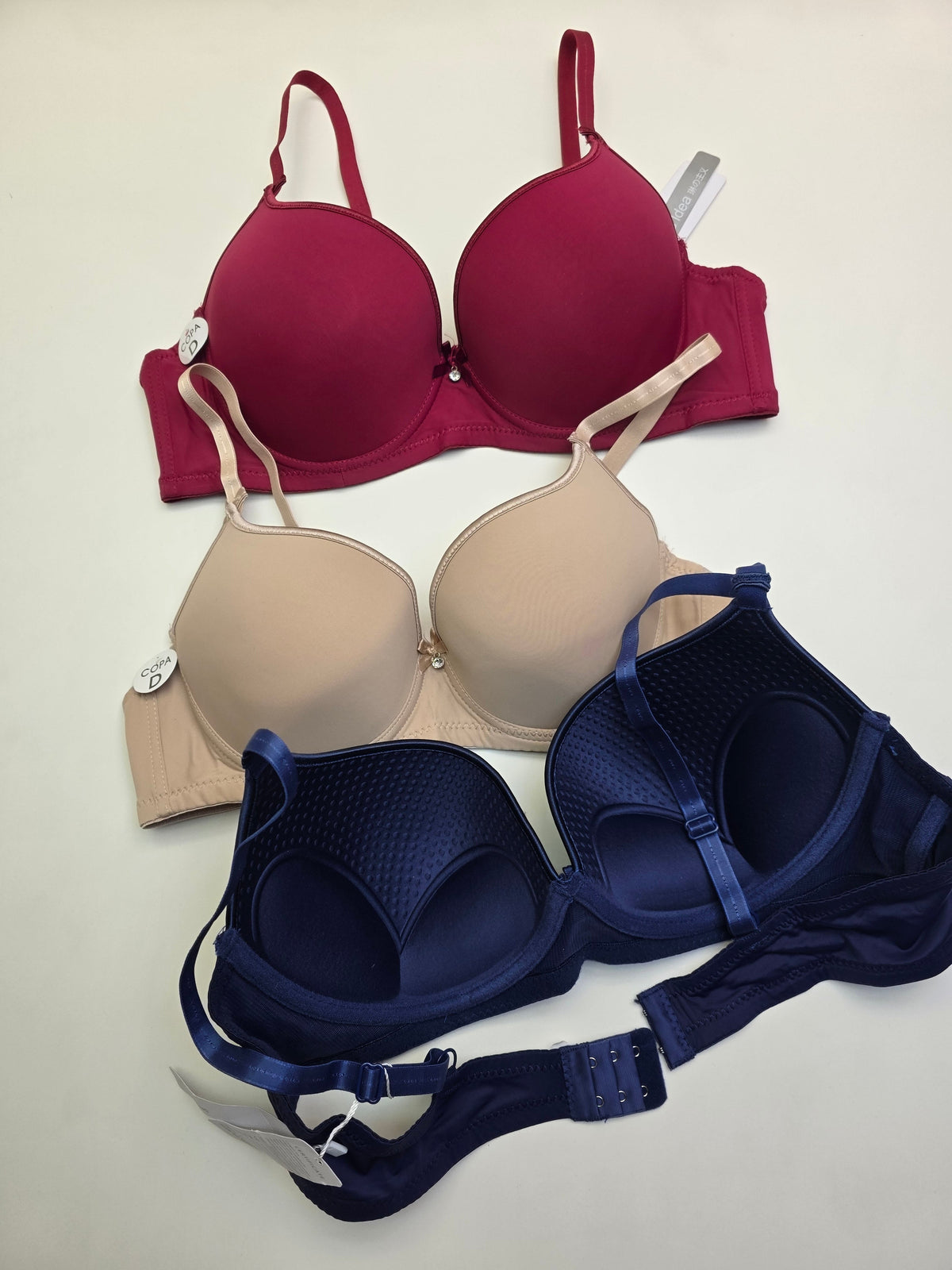 (38-44)D Plus Size Thin Pad Full Coverage Bra (133)