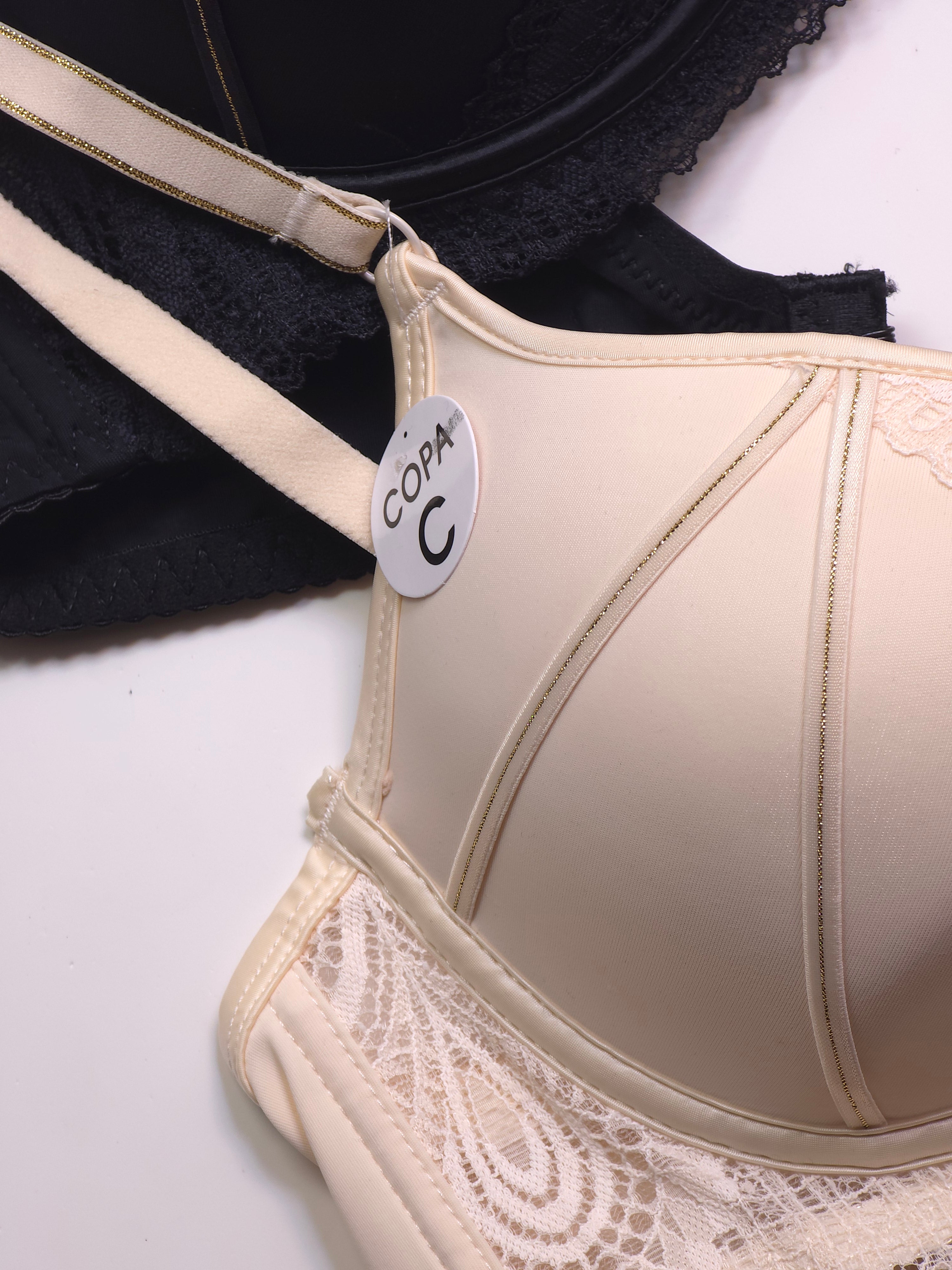 (36-42) C Cup Size Light Padded Under Wire Half cup lace bra (168)