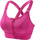 (40-46)High Impact, A Grade Ultimate Comfort Sports Bra Zipper(068)