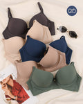 (34-40)B Premium Range Double  Padded Push-up Wired Bra (175)
