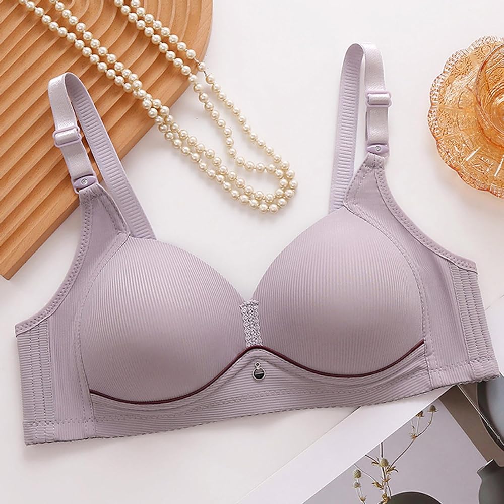 42C  Elegant Self Lining Thin Padded Non Wired Bra (063)