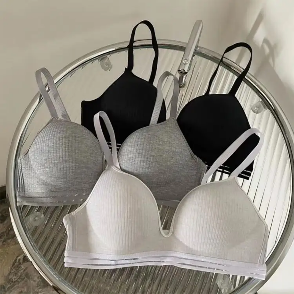 (36&38)b  Daily wear Thin-Pad Non-Wired Seamless Bra(085)